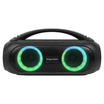 Boxa portabila Kruger Matz Joy2, 20 W, Bluetooth, radio FM, port USB, lumina RGB