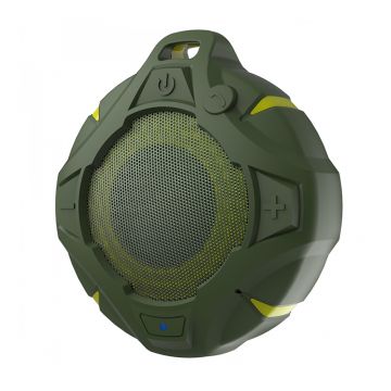 Boxa portabila Samus, 5 W, 1000 mAh, Bluetooth, autonomie 15 h, raza actiune 10 m, Verde