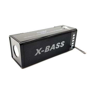 Boxa portabila X-Bass Waxiba, USB, Bluetooth, MP3, lanterna, antena, Radio FM, incarcare rapida, acumulator reincarcabil, Negru