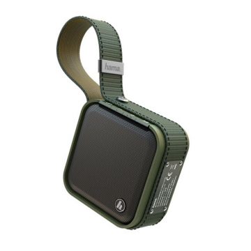 Boxa Soldier S Hama, 5 W, autonomie 14 h, 4000 mAh, raza actiune 10 m, Bluetooth, indicator LED, Verde