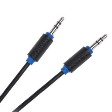 Cablu audio Cabletech, 2 x jack stereo 3.5 mm tata, 5 m, Negru