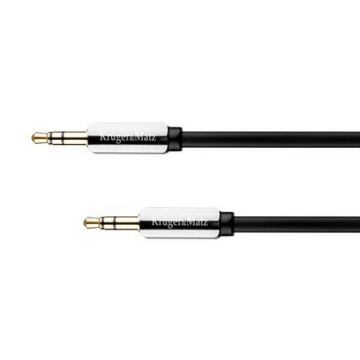 Cablu audio Kruger&Matz, 2 x jack stereo 3.5 mm tata, 3 m