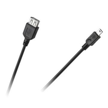 Cablu de date/incarcare, USB mama - mini USB tata, 1 m