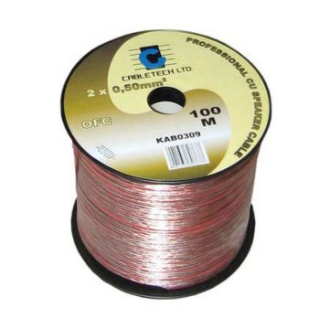 Cablu difuzor Cabletech, material OFC, 0.5 mm, rola 100 m