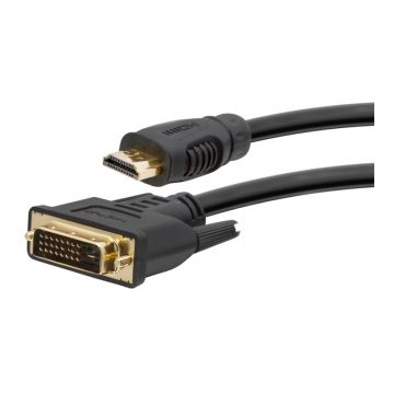 Cablu DVI-D/HDMI Carguard, 30 AWG, 5 m, Negru