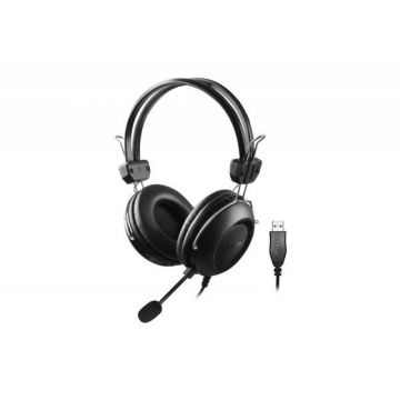 Casti A4t4ch, Stereo, USB, 40 mm, 32 ohm, 50 mW, 102 dB, cablu 2 m, buton volum, Black Casti A4t4ch, Stereo, USB, 40 mm, 32 ohm, 50 mW, 102 dB, cablu 2 m, buton volum, Black