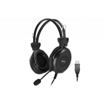 Casti A4t4ch, Stereo, USB, 40 mm, 32 ohm, RMS 50 mW, 102 dB, cablu 2 m, buton volum, Black Casti A4t4ch, Stereo, USB, 40 mm, 32 ohm, RMS 50 mW, 102 dB, cablu 2 m, buton volum, Black