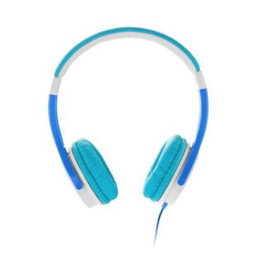 Casti audio GoGEN Kids, Wired, Jack 3.4 mm, 20.000 Hz, cablu detasabil, Albastru