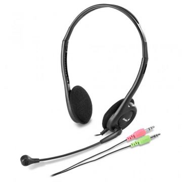 Casti Genius, jack 3.5 mm, microfon incorporat, Negru Casti Genius, jack 3.5 mm, microfon incorporat, Negru