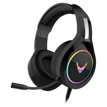 Casti Hi-Fi stereo gaming, 21 ohm, 109 dB, jack 3.5 mm, USB, microfon incorporat, Negru Casti Hi-Fi stereo gaming, 21 ohm, 109 dB, jack 3.5 mm, USB, microfon incorporat, Negru