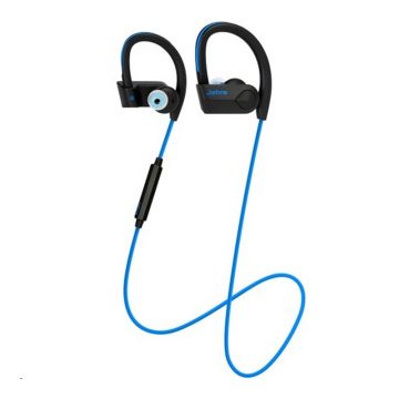 Casti Sport Pace Jabra, 3 seturi paduri, cablu USB, Blueooth, Negru/Albastru