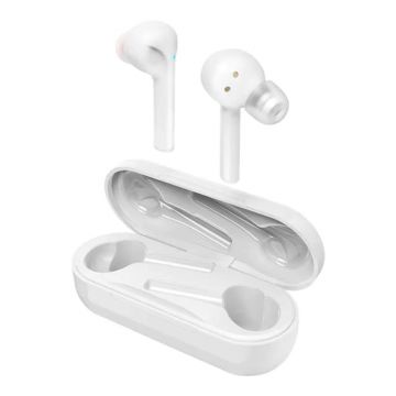 Casti Voice Style Hama, raza actiune 10 m, autonomie 3.5 h, true Wireless, Bluetooth, microfon incorporat, Alb