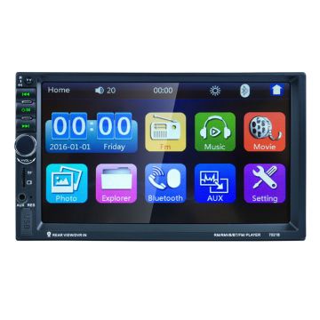 Mp5 Player auto 7021B, display touchscreen 7 inch, bluetooth, handsfree, slot USB, microSD, radio FM