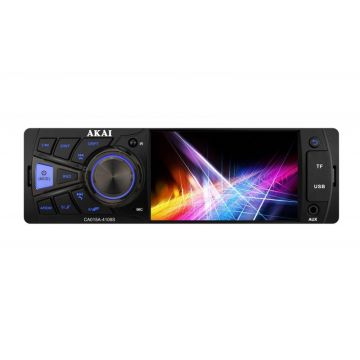 Radio auto Akai, 4 x 25 W, 1 x DIN, Bluetooth, USB, slot card SD/MMC, Aux in, egalizator, display TFT 4 inch, telecomanda