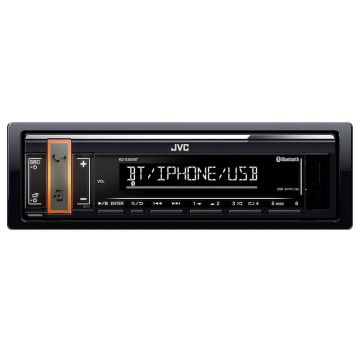 Radio CD Player auto JVC, Media receiver, Bluetooth, USB, Negru