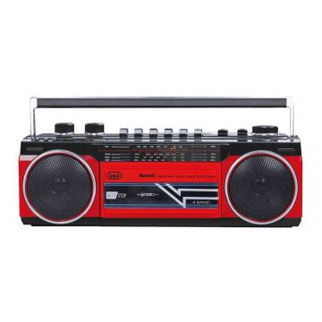 Radio portabil Trevi, 317 x 114 x 89 mm, 4 x D, Bluetooth, MP3, USB, Rosu