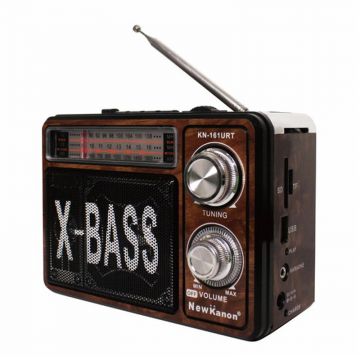 Radio portabil X-Bass KN-161URT, 3 benzi, Maro