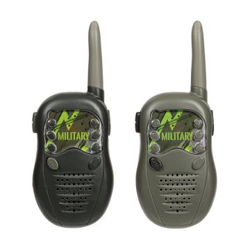 Radio Walkie Talkie, 3 x AA, raza actiune 300 m, 3 ani+, Verde