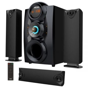 Sistem audio Akai SS028A-3208C, 3.1, bluetooth, radio FM, negru