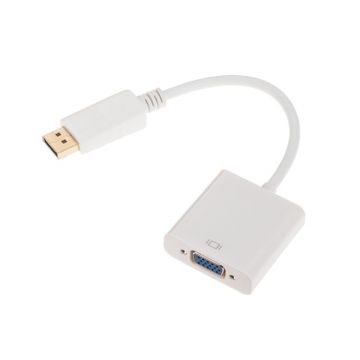 Cablu adaptor Display port - VGA Out, Alb