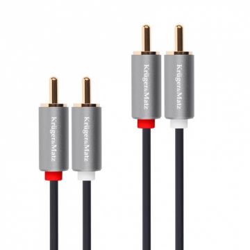 Cablu audio 2 x RCA la 2 x RCA T-T 10m, KM1210