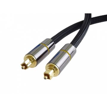 Cablu audio digital Toslink brodat 1m, kjtos7-1