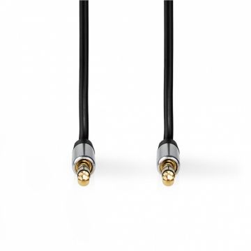 Cablu audio jack stereo 2.5mm la jack stereo 3.5mm 1m, Nedis CAGP21250BK10