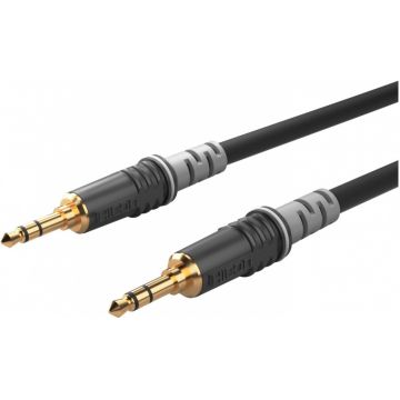 Cablu audio jack stereo 3 pini T-T 0.3m, HICON HBA-3S-0030