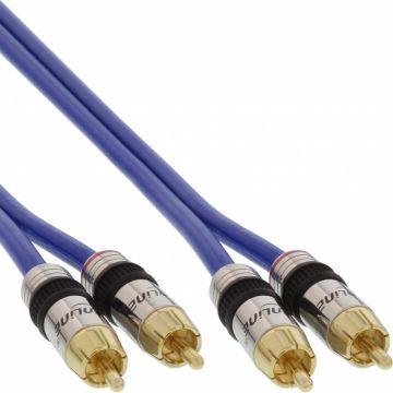 Cablu audio Premium 2 x RCA la 2 x RCA T-T 20m, InLine IL89720P