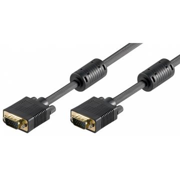 Cablu Full HD SVGA T-T 15m Negru, Goobay G68139