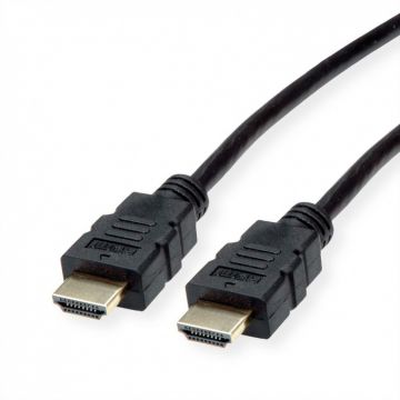 Cablu HDMI High Speed cu Ethernet 4K@30Hz TPE T-T 7.5m Negru, Roline 11.04.5935