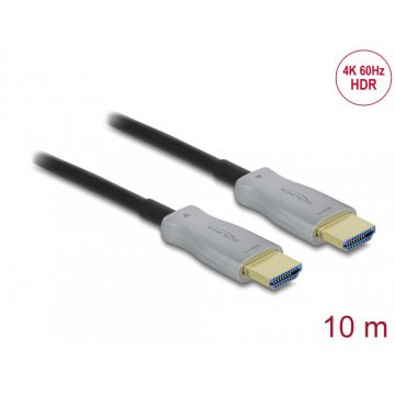 Cablu optic activ HDMI 4K60Hz HDR T-T 10m, Delock 85010
