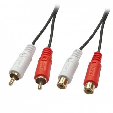 Cablu prelungitor audio 2 x RCA la 2 x RCA T-M 10m, Lindy L35674