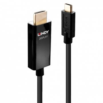 Cablu USB-C la HDMI 4K@60Hz cu HDR T-T 1m, Lindy L43291