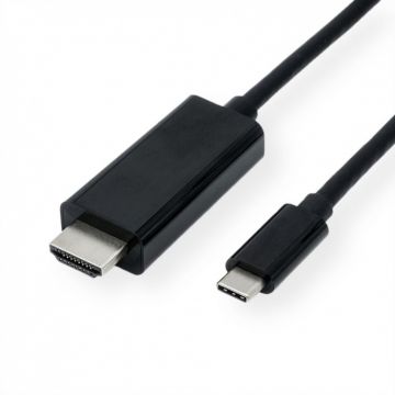 Cablu USB tip C la HDMI 4K30Hz T-T 1m Negru, S3730