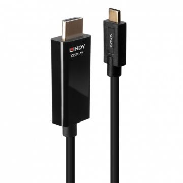 Cablu USB Type C la HDMI 4K60Hz cu HDR T-T 10m, Lindy L43317