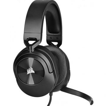 Casti Gaming Corsair HS55 Stereo, Jack 3.5 mm, Microfon (Negru)