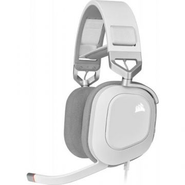 Casti Gaming Corsair HS80 RGB USB,  Microfon (Alb)