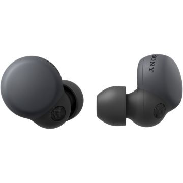 Casti In-Ear Sony LinkBuds S WF-LS900NB, True Wireless, Noise Cancelling, Bluetooth, Microfon, Fast Pair, IPX4, Autonomie de pana la 20 ore, Negru