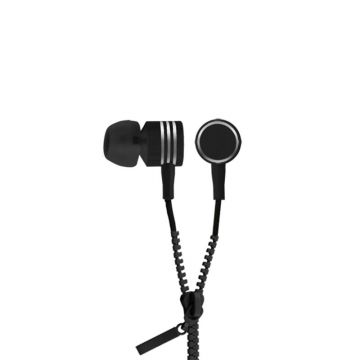 Casti stereo Zipper Esperanza, jack 3.5 mm, microfon incorporat, Negru