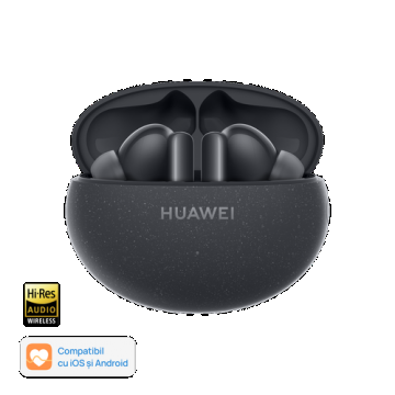 Casti True Wireless Huawei FreeBuds 5i, Bluetooth, ANC, Microfon Dual (Negru)