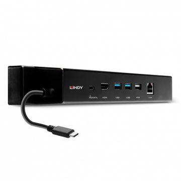 Docking USB 3.2 Gen 2 Type C la HDMI 4K30Hz/ PD 3.0 100W/ 3 x USB 3.2-A/Gigabit LAN, L43319