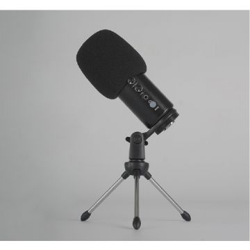 Microfon desktop Mirfak TU1 USB, Cardioid, ideal pentru intalniri, webinarii, conferinte sau karaoke, compatibil cu laptop, PC, tablete, Negru