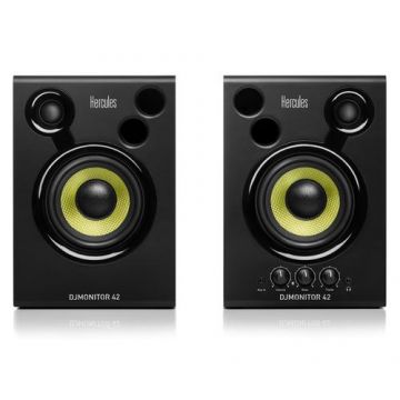 Set Boxe Multimedia, Hercules, Dj Monitor 42, 4 inch, putere 2 x 20W (Negru)