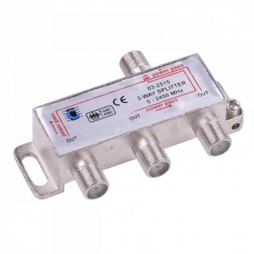 Splitter coaxial (antena tv) 3 porturi 5-2450 MHZ, ZLA0636