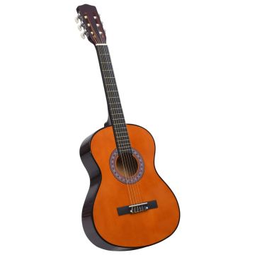 vidaXL Chitară clasică pentru începători, cu husă, 3/4 36